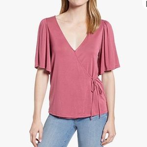 Lucky Brand Wrap Top